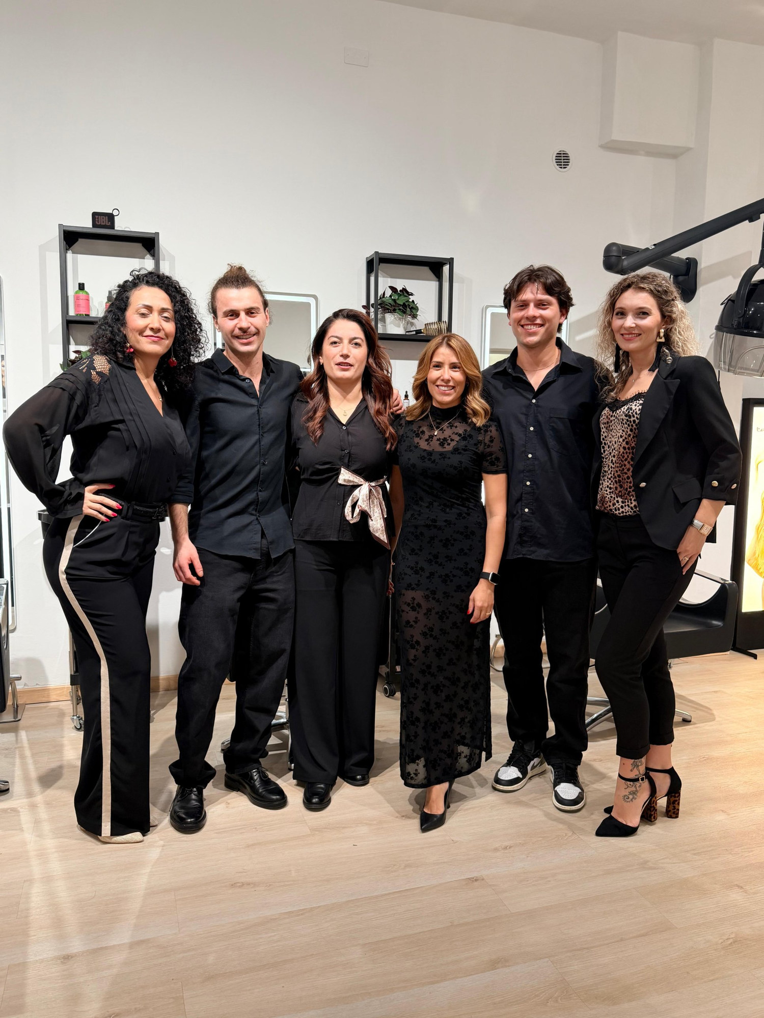 Il team di Spazio Michelle Riboli in salone